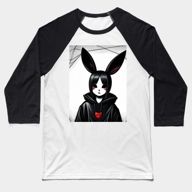 Bunny anime girl Baseball T-Shirt by Skandynavia Cora